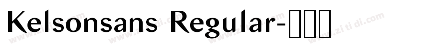 Kelsonsans Regular字体转换